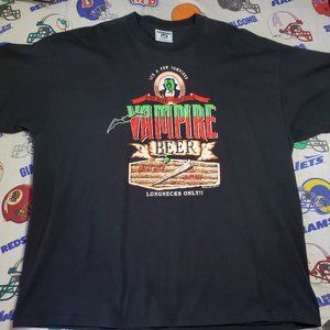 Vintage Vampire Beer Shirt 1992 90s 2XL MINT